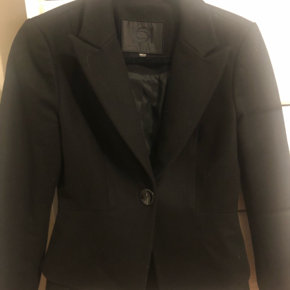 Black wool blazer